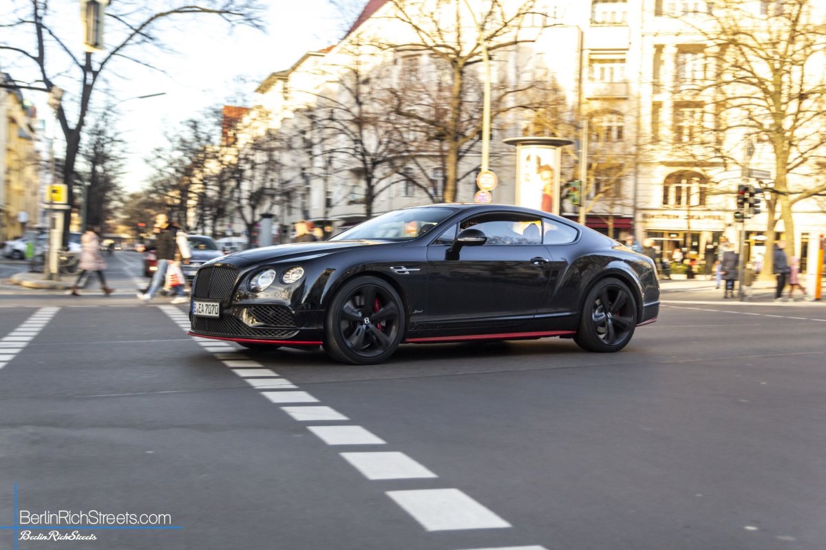Bentley Continental GT Speed (2016) Black Edition spotted in Berlin — BerlinRichStreets